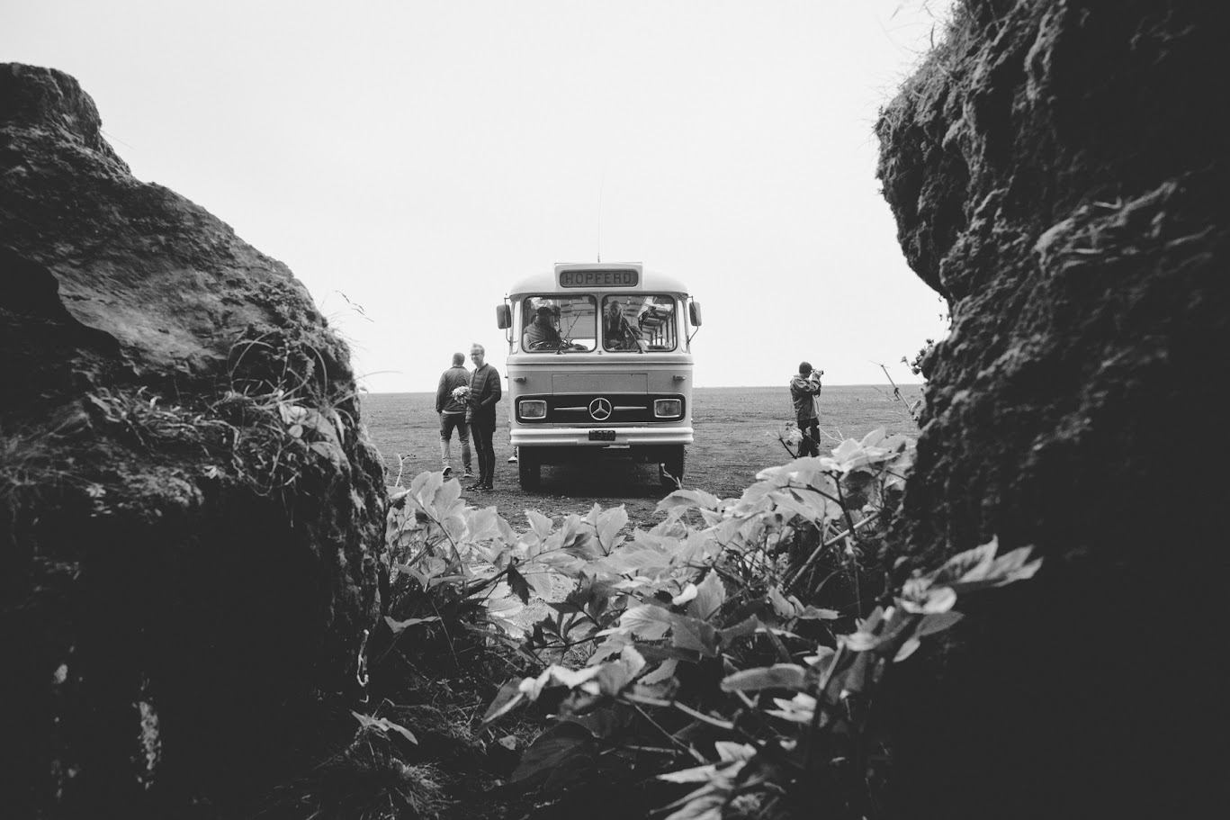 R-373 bus parked in Iceland